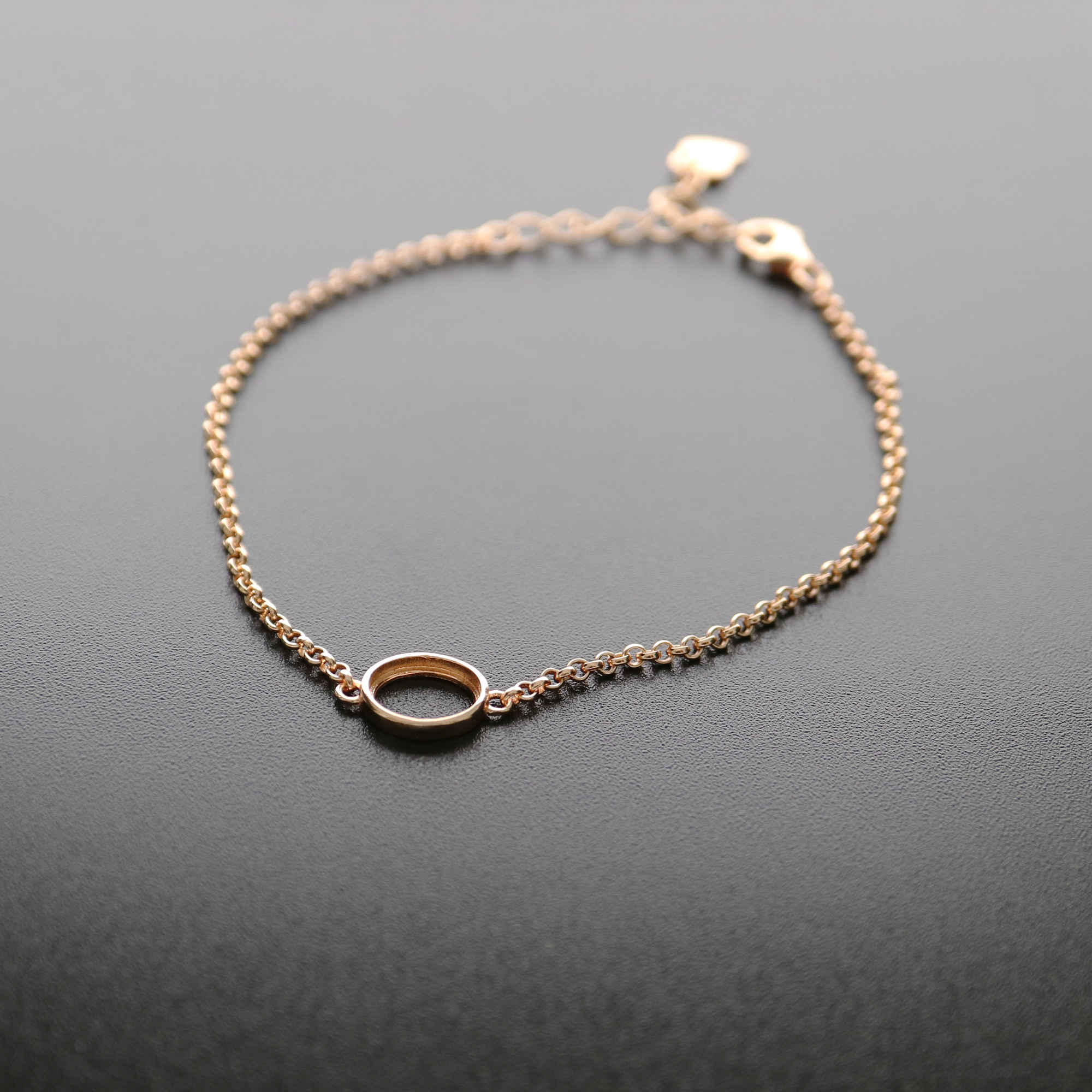 1Pcs Multiple Size Solid 925 Sterling Silver Oval Cabochon DIY Bezel Bracelet Settings Rose Gold Plated 6''+1.5'' 1900217 - Click Image to Close